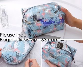 Custom Printing Recycled Soft Pvc Zipper Cosmetic Pouch,Transparent Customer Design PVC Cosmetic Pouch, bagease, bagplas