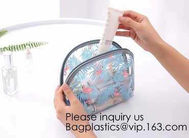 Custom Printing Recycled Soft Pvc Zipper Cosmetic Pouch,Transparent Customer Design PVC Cosmetic Pouch, bagease, bagplas
