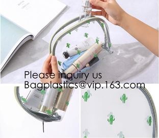 Custom Printing Recycled Soft Pvc Zipper Cosmetic Pouch,Transparent Customer Design PVC Cosmetic Pouch, bagease, bagplas