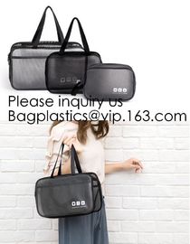 Eco ladies cosmetic bag PU leather pvc cosmetic pouch,Reusable Ladies Girls Clear Transparent PVC Cosmetic Pouch
