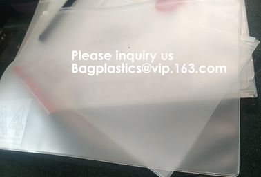 Waterproof Clear Plastic Zip Lock PVC A5 Document File Zipper Bag,Stationary Pen Pencil Packaging Bags,holder, case,pac