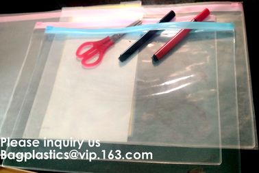 Travel Zippy Zip Clear File Storage Document Folder Wallets Bag,File Packing Pouch Plastic Zip Top Stationery Packing Ba