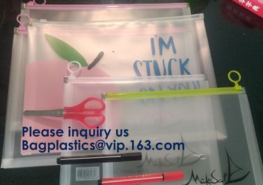 Pp Button Closure Document Bag Clear File Pocket Folder,Envelope Packaging Bag /Plastic Button File Bag, Promotional