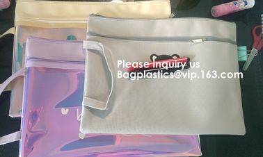 B4 A4 B5 A5 A6 zipper file office stationery Canvas zip document file bag,Promotional Items Stationeries File Mesh Docum