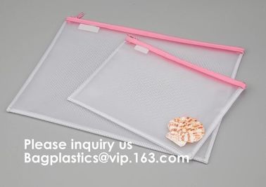 Office School Supplies Zipper File Bag Pvc Mesh Zipper Document Bag For Sale,Document File Folder zipper Bag, BAGEASE