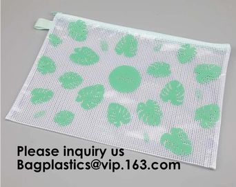 Mesh Bag/Zipper /Mesh Pouch/File,Promotional Plastic Mesh Clear File Bag With Zipper,Jewellery Gift Clear Mesh Pouch
