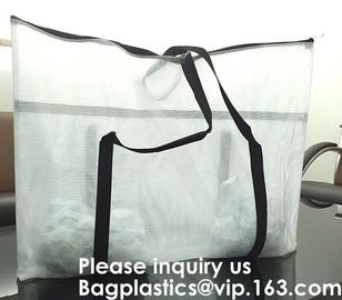 China Supplier Custom Printed Nylon Tote Mesh Shopping Bags,Recyclable Printed Custom Made Shopping Bags, Mesh Shopping