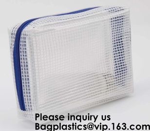 Eco friendly material documents pouch/plastic file pockets for kids,Eco friendly material PVC mesh bag, bagease, pack