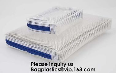 Eco friendly material documents pouch/plastic file pockets for kids,Eco friendly material PVC mesh bag, bagease, pack