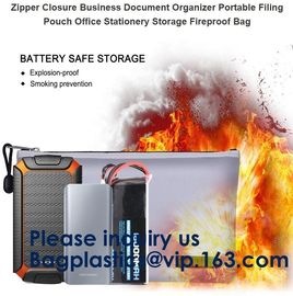 Oem Large Fireproof Cash Pouch Fireproof Bag For Documents Lipo Battery,Safe fireproof document bag,Fiberglass Waterproo