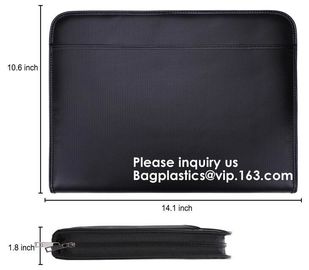 Small fireproof safe waterproof bag fire safety for phone,Briefcase File Folder Envelope Zipper Handbag Double-layer Doc