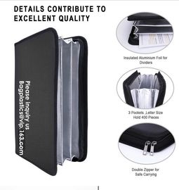 waterproof and fireproof resistant document bag,Lock Box Bag For Documents Money &amp; Office Files Freproof Safe Bag with L