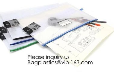 Office Stationery Plastic Pp File Bag A4 Document Pouch B6 Zipper Wholesale File Folder Bag School Stationery Supplies,