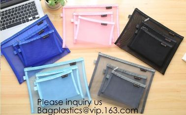 School Multiple Waterproof Zipper Stationery Bag,Accessories Student Stationery Waterproof Pencil Bag, bagease, bagplast