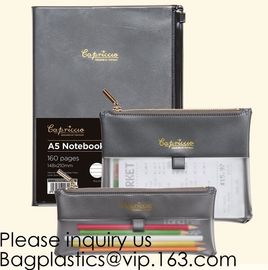 Zipper Pouch For Pencils High School Students Stationery Leather Case Bag For Pen.Promotional Cheap Logo Printing Custom