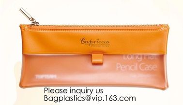 Zipper Pouch For Pencils High School Students Stationery Leather Case Bag For Pen.Promotional Cheap Logo Printing Custom