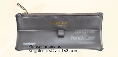 Zipper Pouch For Pencils High School Students Stationery Leather Case Bag For Pen.Promotional Cheap Logo Printing Custom