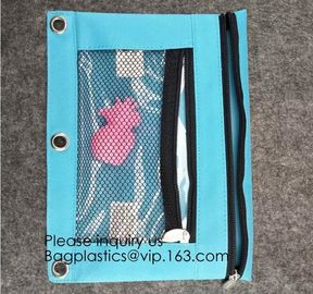 Student Polyester stationery Pencil Bag with zipper,Makeup Pen Pencil Case Pouch Stationery bag,bag pen case stationery