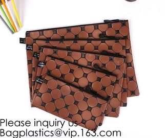 Felt Large Capacity Zipper Stationery Pouch School Solid Organizer Pen Case Students Pencil Bag Suit For Student Office
