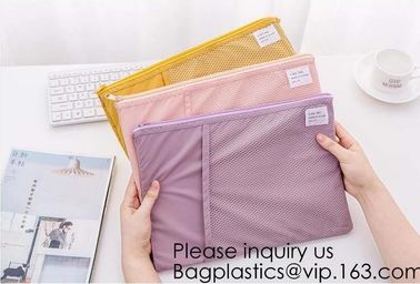 Big Capacity Zipper Pencil Cases with 6 Sides Pen Holder Students Pencil Case with Compartments Stationery Pencil Bags