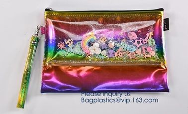 China Supplier EVA pouch customized Cosmetic Makeup Bag toiletry bag,Vinyl Waterproof makeup pouch Portable EVA Women Co