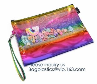 China Supplier EVA pouch customized Cosmetic Makeup Bag toiletry bag,Vinyl Waterproof makeup pouch Portable EVA Women Co