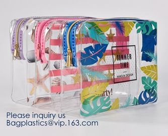 Toiletry Bag Cosmetic Bag Promotion Gift Bag for Travel,Eco-friendly Soft Plastic Frosted Cosmetic EVA Zipper Bags