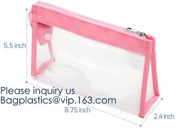Fashional PVC EVA Mesh Travel Document Bag,private label travel white wrist transparent eva cosmetic bag and makeup bags