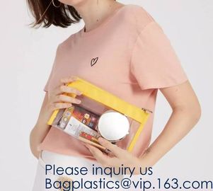 Fashional PVC EVA Mesh Travel Document Bag,private label travel white wrist transparent eva cosmetic bag and makeup bags