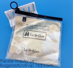 OEM Clear Vinyl Plastic Zipper Bag For Makeup Skin Care Promotion Set Packaging,Promotional custom logo frosted cosmetic