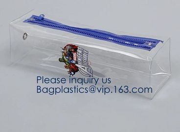 Wholesale Travel Transparent Bag Promotion Gift Cosmetic Bag Clear EVA Makeup Pouch,PVC/EVA cosmetic bag, PVC wine bag,