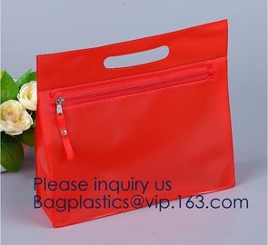 Popular Pvc/Eva Cosmetic Bag With Zipper Waterproof Eco-Friendly Glossy Zipper Bag,Frame Transparent EVA Cosmetic Zipper