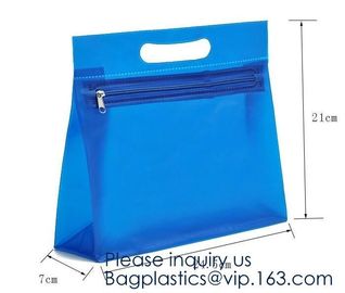 Popular Pvc/Eva Cosmetic Bag With Zipper Waterproof Eco-Friendly Glossy Zipper Bag,Frame Transparent EVA Cosmetic Zipper