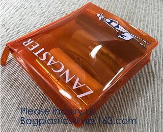Hot Eco-Friendly Transparent Plastic PVC Cosmetic Bag With Zipper,Offset printing/Silk screen printing/Gravure printing/