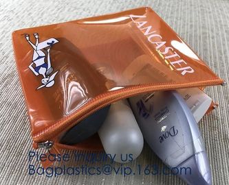 Hot Eco-Friendly Transparent Plastic PVC Cosmetic Bag With Zipper,Offset printing/Silk screen printing/Gravure printing/