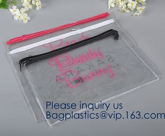 Eco-friendly heat seal frosted PVC /EVA button bag,Universal transparent matte pvc eva self-sealing zipper bag with logo