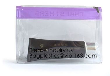 Zipper Flat Stationary Bag Pencil Bags With Zipper,PVC/EVA Toiletry Bag Zipper Closure,Travel Cosmetic Toiletry Bag