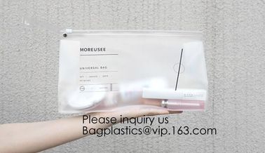 Portable custom logo printed Transparent PVC Window Women Makeup Pouch Travel Clear Cosmetic bag, bagease, bagplastics