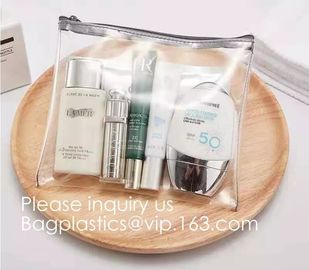 Waterproof Matte Sliding Zipper Pvc Eva Bag With Logo Printing,Eco-friendly Heat Seal Frosted EVA Cosmetic Bags With Sna