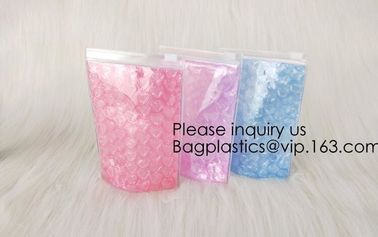 Colored PVC Film Bubble Bag/Special PVC Zip lockk Bubble Bag/New Material Bubble Mailer With Zipper, bagease, bagplastics