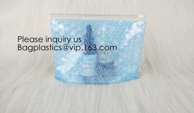Colored PVC Film Bubble Bag/Special PVC Zip lockk Bubble Bag/New Material Bubble Mailer With Zipper, bagease, bagplastics
