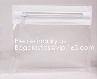 Clear PVC Carry On Travel Toiletry Bag For Women Wallet Purse EVA Zippered Cosmetic Makeup Bag, bagease, bagplastics, pa