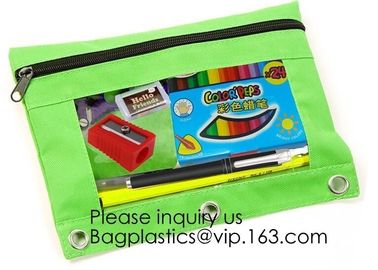 China School Stationery Pen Bag Pencil Packing Bag With Zipper Closure,Printable sublimation blank Kids Pen Bag ,Linen S