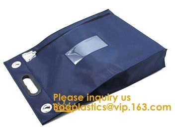 Bank Locking Document Security Bag Deposit Bank Bag Custom Multi Function Cash Money Reusable Deposit Security Locking B