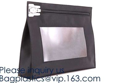 Locking Security Money Bag Cash Bank Deposit Bag with Two Keys Bank Security Deposit Bags Cash Bag With Locking bagease