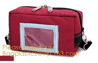 Bank Pack Case Manufacturer Customize Strong Power Waterproof Locking Secured Bank Tool Coin Money Bag With PVC Window