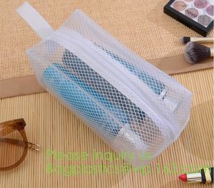 Portable Waterproof Travel Makeup Organizer Bags,Mesh Transparent Design Toiletry Bag for Women Toiletry Bag Makeup Bag