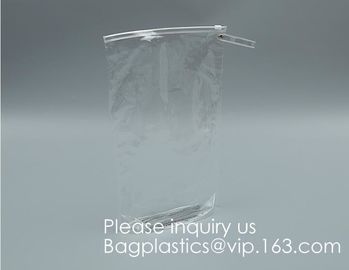 Multi-Purpose Water Resisitant Clear PVC Organizer Bag Pouch with Zipper Closure,Document File Bill Zipper Bag Pencil Po