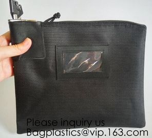 Locking Security Money Bag, Cash Bag,Bank Bag Canvas Keyed Security,Money Bag with Key Lock Keyed Security, security bag