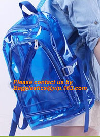 Backpack Bag Casual Backpack For Women, outdoor clear pvc plastic backpack, school travel backpack with padded shoulder